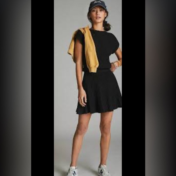 Maeve Ruth by Anthropologie
Black ribbed knit sweater dress - Picture 5 of 5